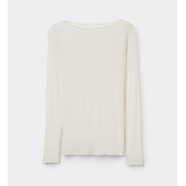 Ellie and Bea Ladies ultra soft modal/cashmere layering top - boat neck