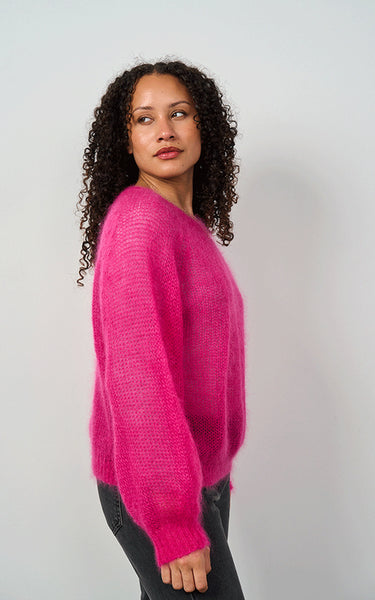 Luella Ladies Plockton Mohair Blend Balloon Sleeve Jumper
