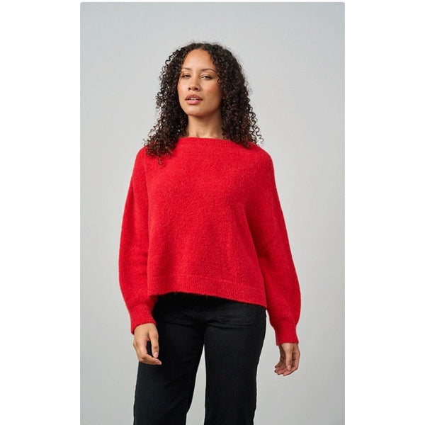 Luella Bettina Short Alpaca Jumper In Red