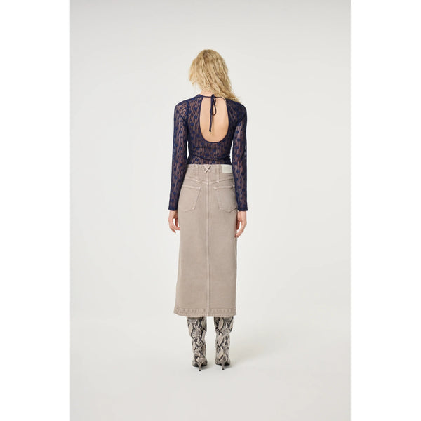 Fabienne Chapot Ladies Lacey Top - Marine Blue