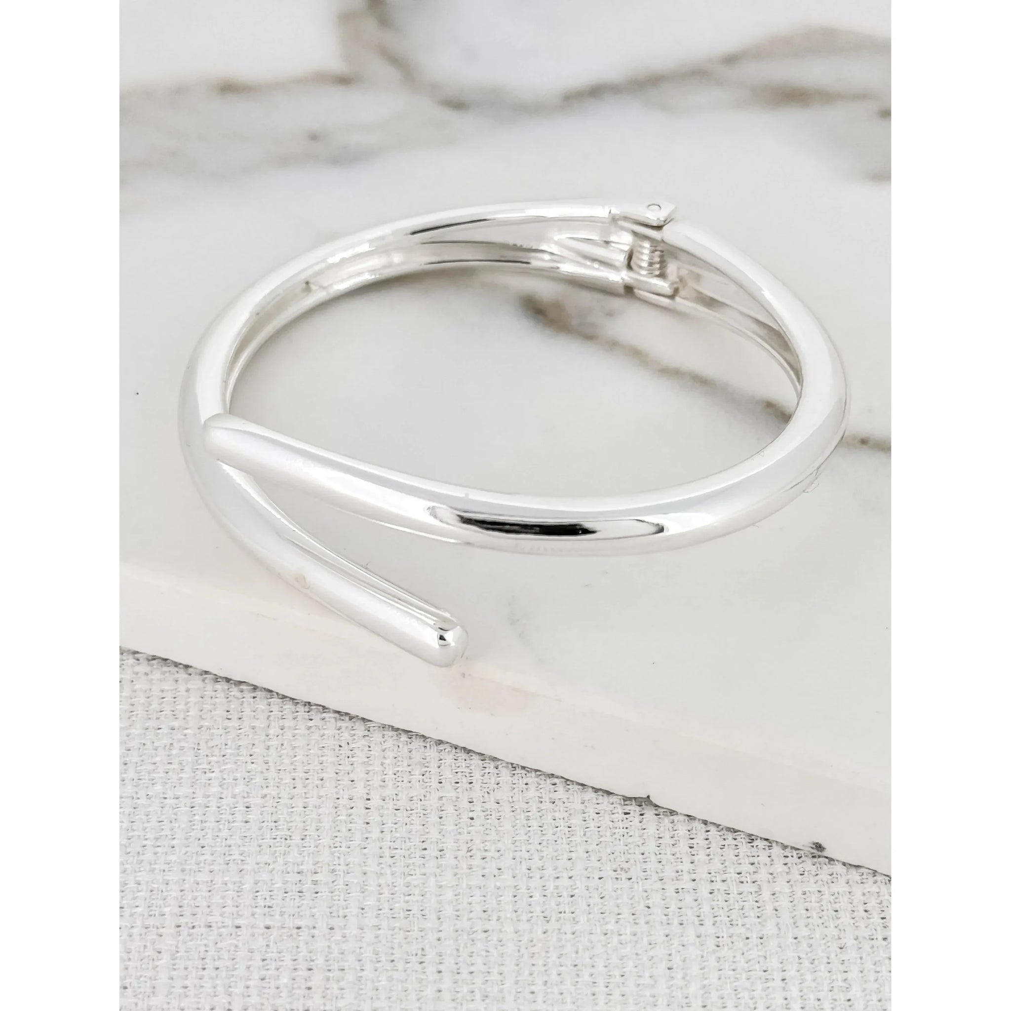 Envy Jewellery Silver Hinged Bracelet - 3673/SL