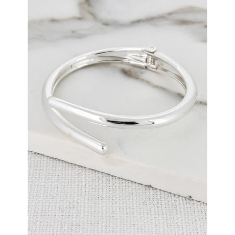 Envy Jewellery Silver Hinged Bracelet - 3673/SL