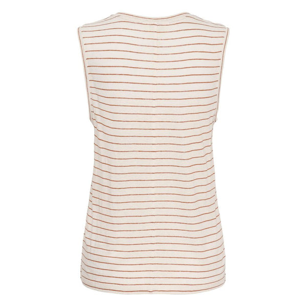 Part Two Ladies Brianie Top - Brown Stripe