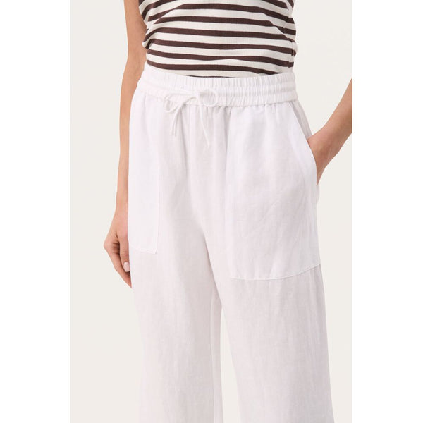 Part Two Ladies Eniolas Pants - Bright White