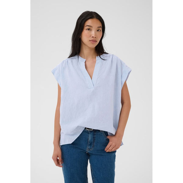 Part Two Ladies Bettina Blouse - Light Blue Chambray
