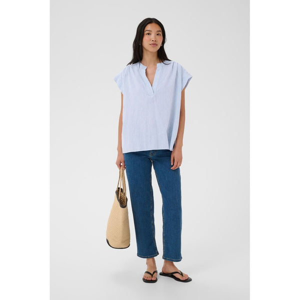Part Two Ladies Bettina Blouse - Light Blue Chambray