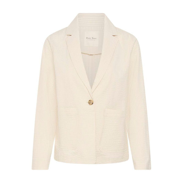 Part Two Ladies BriddiPW Jacket -  Whisper White Stripe