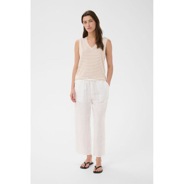 Part Two Ladies Brianie Top - Brown Stripe