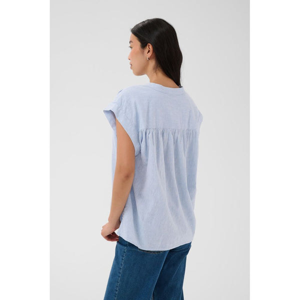 Part Two Ladies Bettina Blouse - Light Blue Chambray