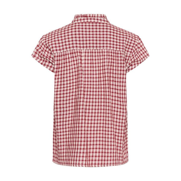 Part Two Ladies Bjanka Blouse - Burnt Russet Check Red