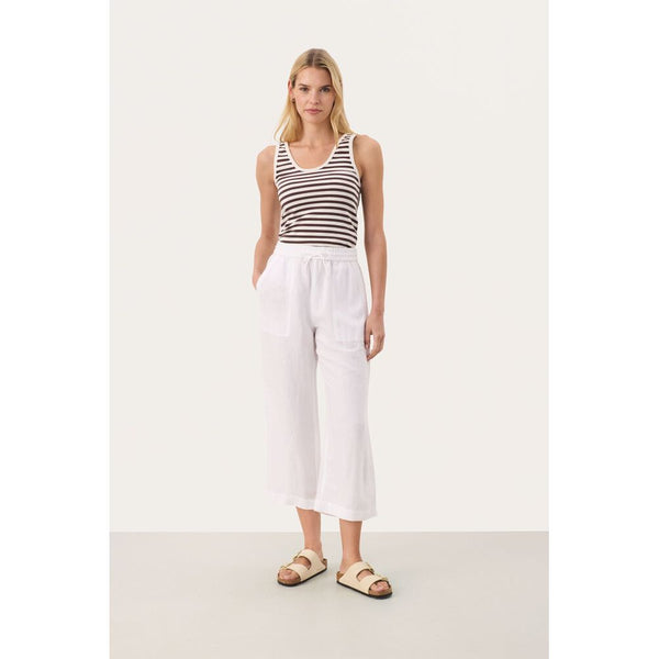 Part Two Ladies Eniolas Pants - Bright White