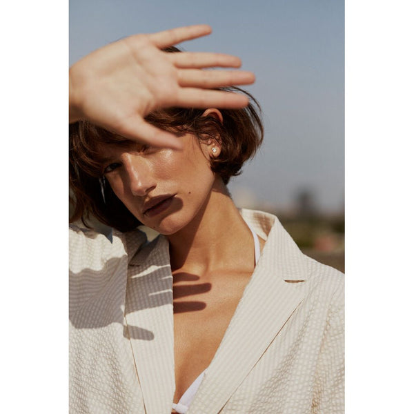Part Two Ladies BriddiPW Jacket -  Whisper White Stripe