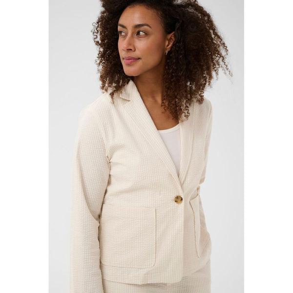 Part Two Ladies BriddiPW Jacket -  Whisper White Stripe
