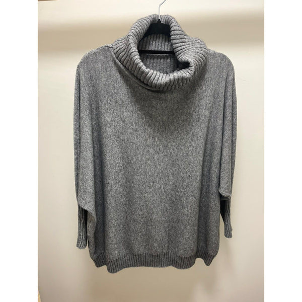 Ellie and Bea Ladies Oversized Roll Neck Sweater - multiple colours available
