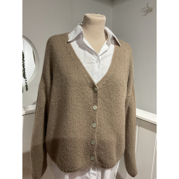 Ellie and Bea Ladies v-neck mohair Cardigan