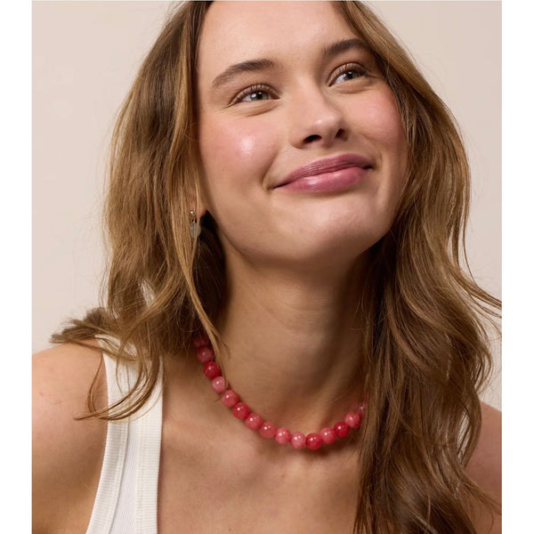 Soï Copenhagen Ladies Faro Necklace - Redstone Quartz