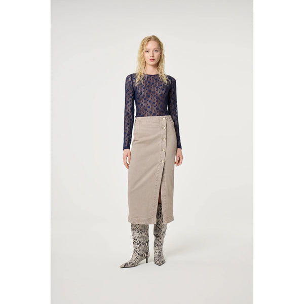 Fabienne Chapot Ladies Lacey Top - Marine Blue