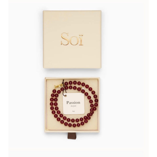 Soï Copenhagen Hailey Necklace - Red Jade