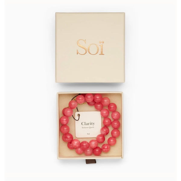 Soï Copenhagen Ladies Faro Necklace - Redstone Quartz