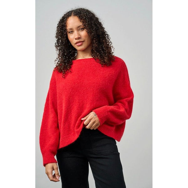 Luella Bettina Short Alpaca Jumper In Red