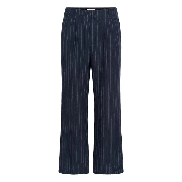 Part Two AliyaPW Trousers - Blue Nights Pinstripe