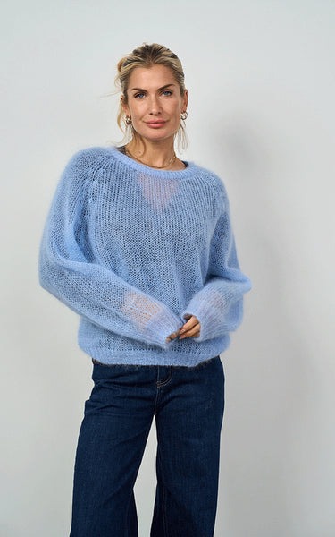Luella Ladies Plockton Mohair Blend Balloon Sleeve Jumper