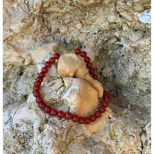 Soï Copenhagen Ladies Faro Necklace - Red Jade