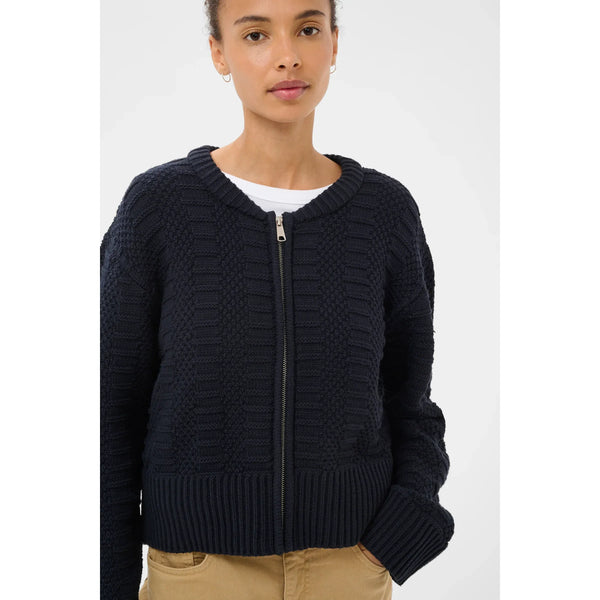 Part Two Ladies Chunky Aniela Cardigan - Navy