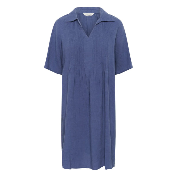 Part Two Ladies Linen Ayla Dress - Denim Blue