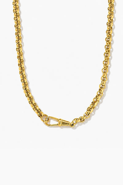 Ashiana Splash Otis Vintage Chunky Gold Chain Necklace