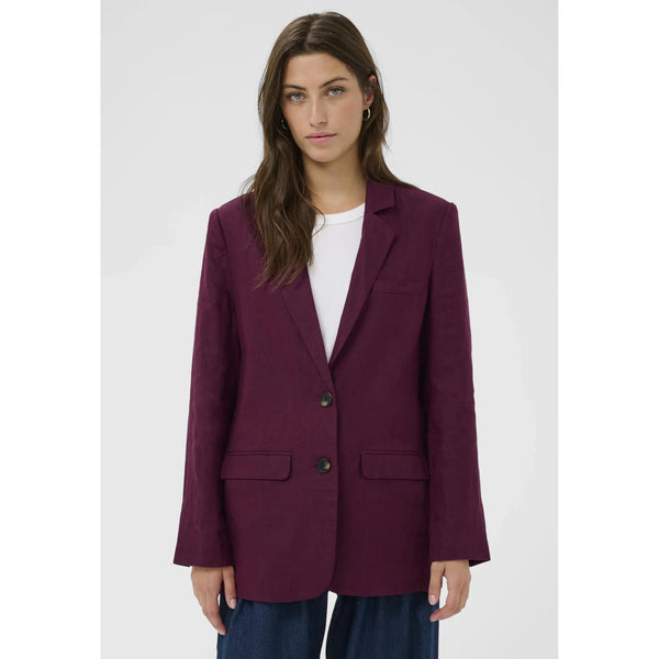 Part Two Ladies Nyan Linen Blazer - Fig