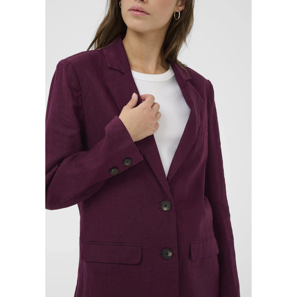 Part Two Ladies Nyan Linen Blazer - Fig