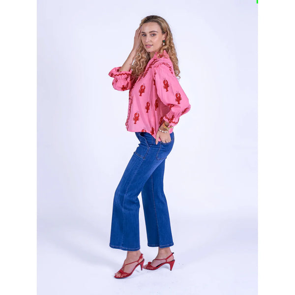 New Day Originals Ladies 'Beo' Blouse In Lone Lobster