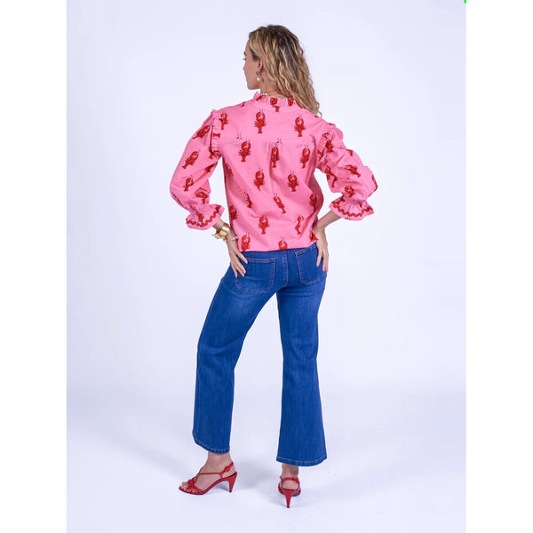 New Day Originals Ladies 'Beo' Blouse In Lone Lobster