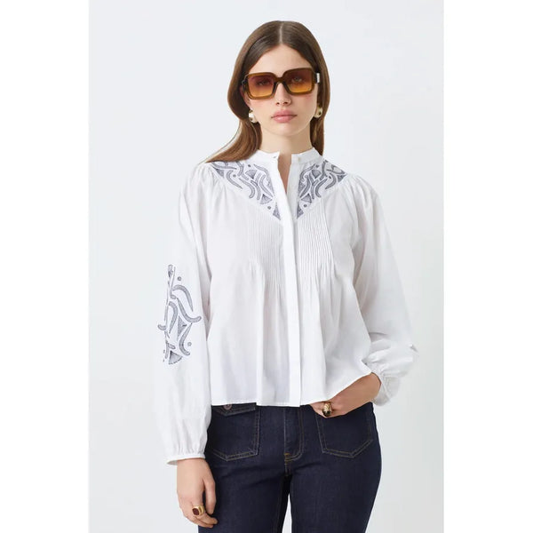 Suncoo Ladies Livio Blouse - White