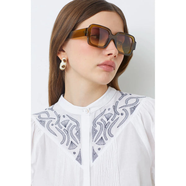 Suncoo Ladies Livio Blouse - White