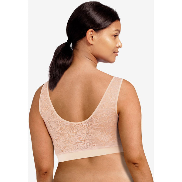Chantelle Softstretch Ladies Padded Crop Bra - Nude Lace
