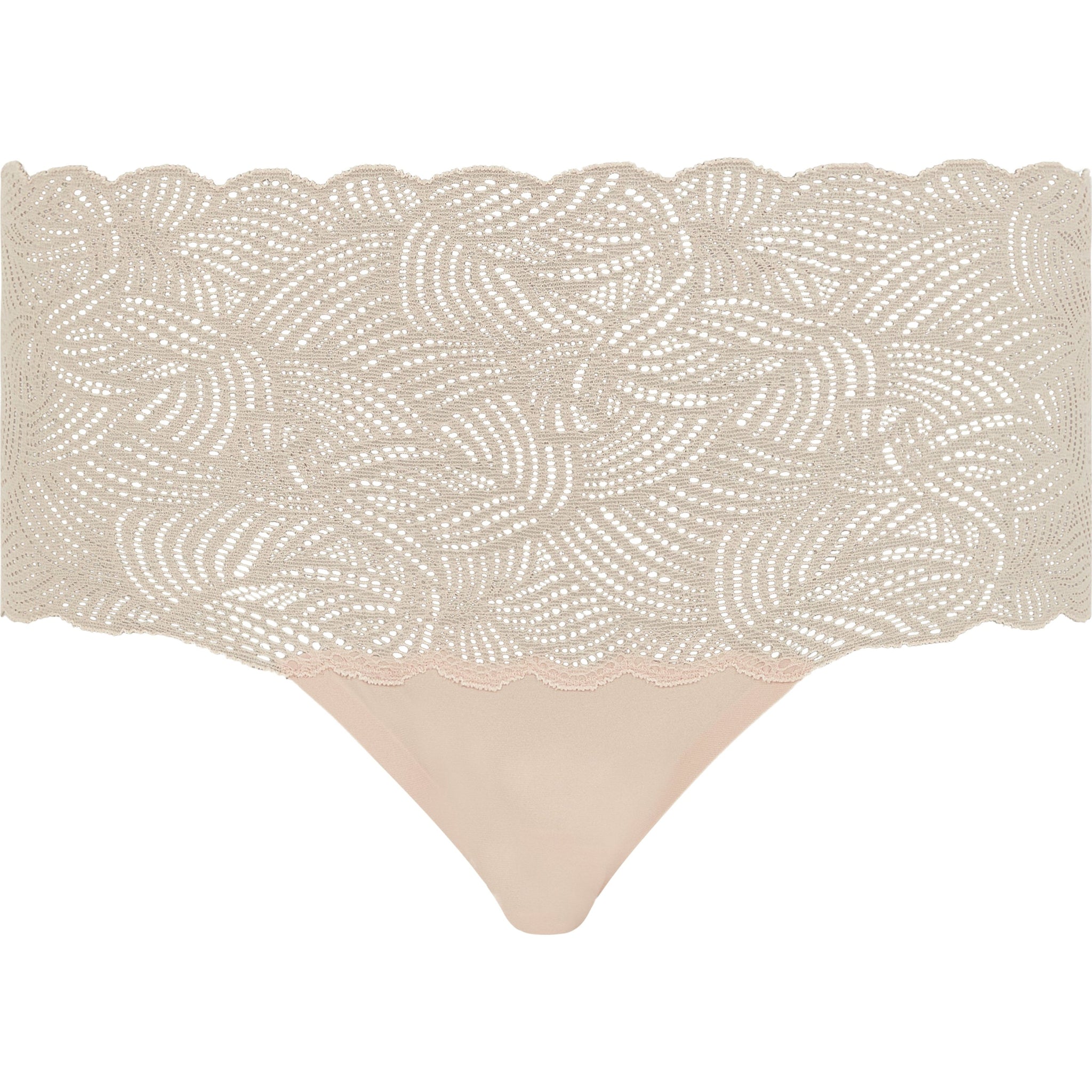 nude full briefs with lace detail 