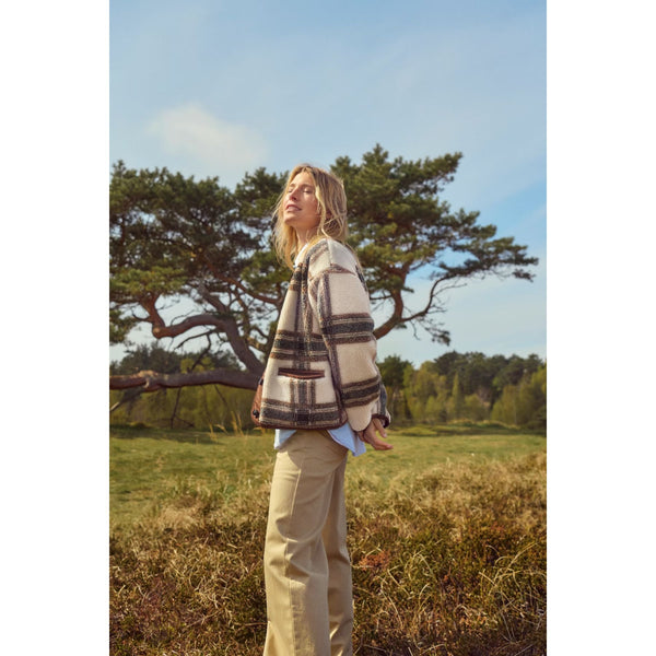 Part Two Ysabell Ladies Teddy Jacket - Brown