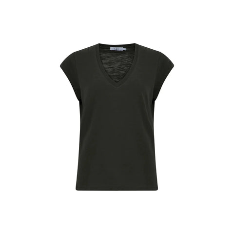 CC Heart by Coster Copenhagen Ladies V- Neck T-Shirt - Black