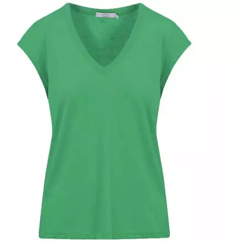 CC Heart by Coster Copenhagen Ladies V neck T-Shirt - Emerald Green