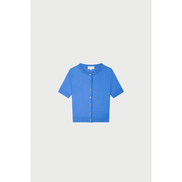 Fabienne Chapot Ladies Molly Short Sleeves Cardigan - Marina Blue