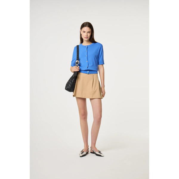 Fabienne Chapot Ladies Molly Short Sleeves Cardigan - Marina Blue