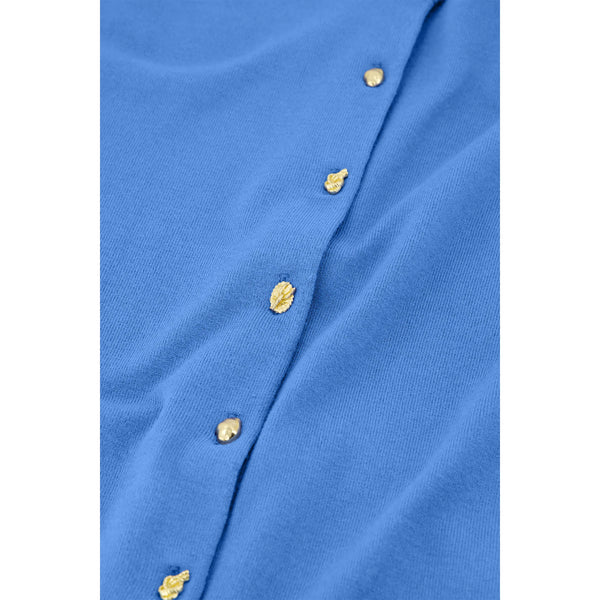 Fabienne Chapot Ladies Molly Short Sleeves Cardigan - Marina Blue