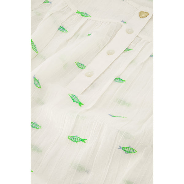 Fabienne Chapot Ladies Bindi Top - Cosy White/Green