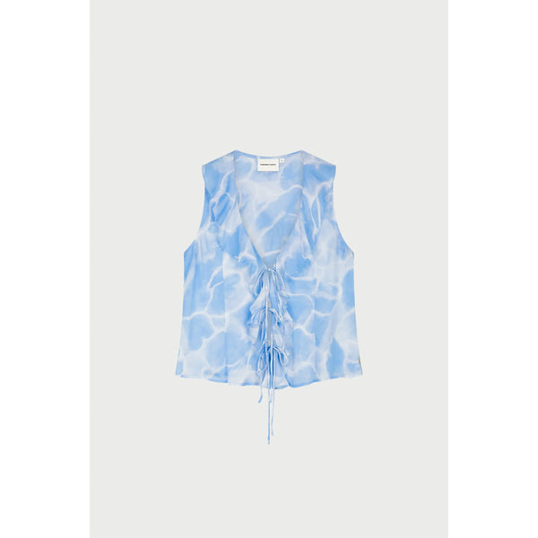 Fabienne Chapot Ladies Brittany Top - Light Blue/Crispy White