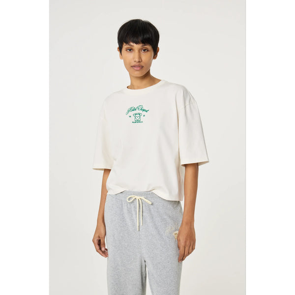 Fabiene Chapot Ladies Benja T-shirt - Cosy white/Green