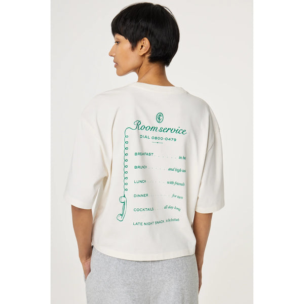 Fabiene Chapot Ladies Benja T-shirt - Cosy white/Green