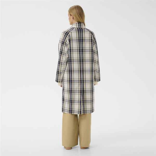 Part Two Ladies Yasha Coat - Dark Navy Check