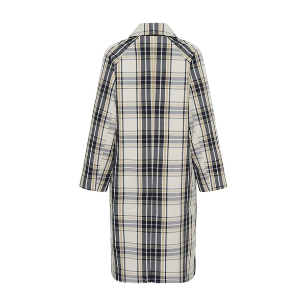 Part Two Ladies Yasha Coat - Dark Navy Check
